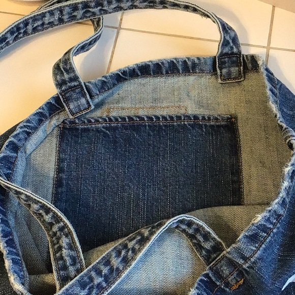 ‘American Eagle’ Distressed Denim Tote - Picture 5 of 7